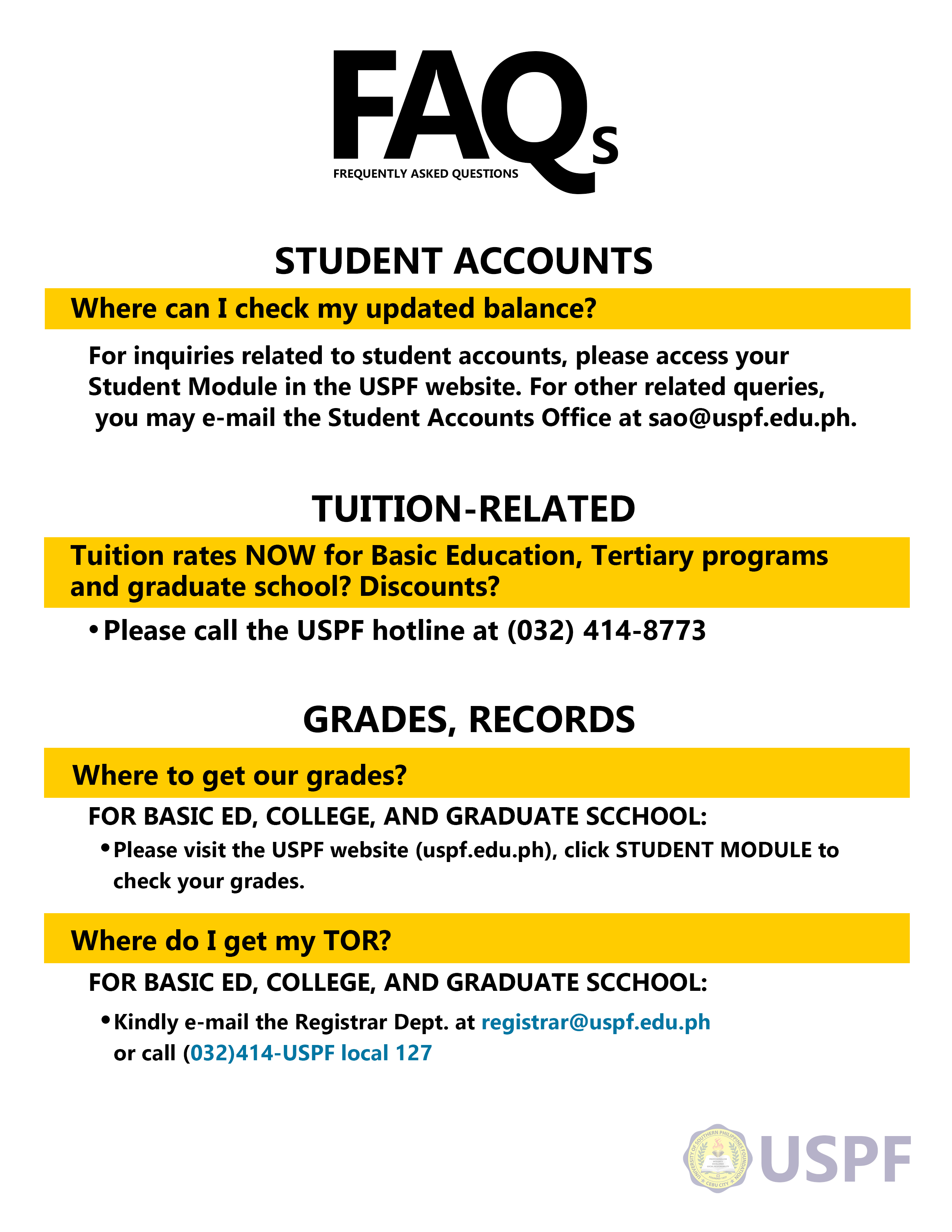 UNIVERSITY OF SOUTHERN PHILIPPINES FOUNDATION